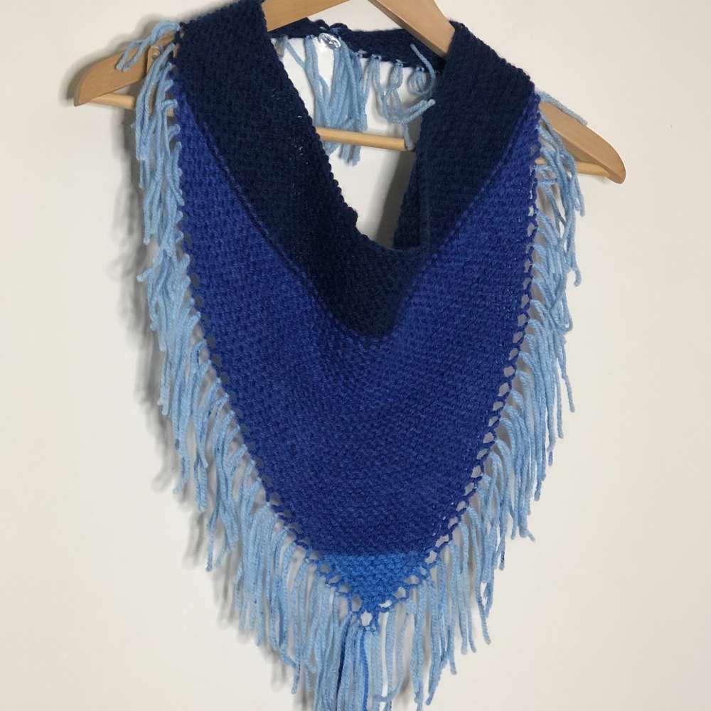 Simply Hand Knit~Triangle Scarf Cowl